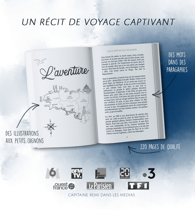 Livre Sur le Sentier des Douaniers, de Capitaine Rémi 